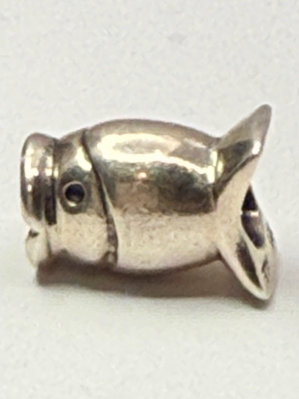 Retired Pandora Sideways Fish Charm – 790113
Sterling Silver Fish Bead Charm